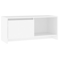 Vidaxl Tv Cabinet White 35.4X13.8X15.7 Engineered Wood