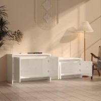 Vidaxl Tv Cabinet High Gloss White 57.7X13.8X19.7 Engineered Wood