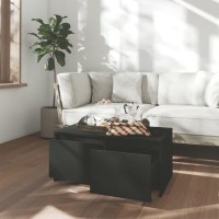 Vidaxl Coffee Table Black 35.4X19.7X16.3 Engineered Wood