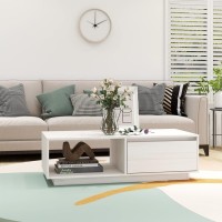 vidaXL Coffee Table White 43.3