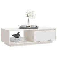 vidaXL Coffee Table White 43.3