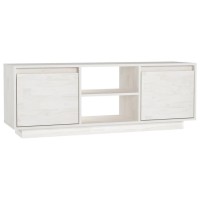 Vidaxl Tv Cabinet White 43.3X11.8X15.7 Solid Pinewood