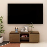Vidaxl Tv Cabinet Honey Brown 43.3X11.8X15.7 Solid Pinewood