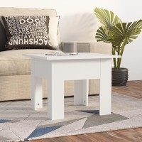 Vidaxl Coffee Table White 21.7X21.7X16.5 Engineered Wood