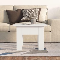 Vidaxl Coffee Table White 21.7X21.7X16.5 Engineered Wood