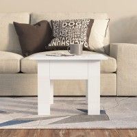 Vidaxl Coffee Table High Gloss White 21.7X21.7X16.5 Engineered Wood