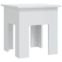 vidaXL Coffee Table High Gloss White 15.7