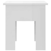 vidaXL Coffee Table High Gloss White 15.7