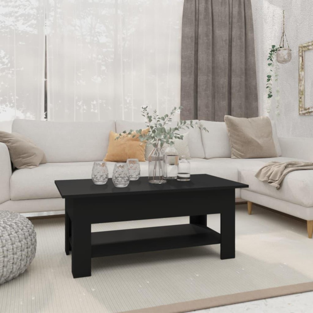 vidaXL Coffee Table Black 40.2