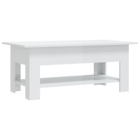 vidaXL Coffee Table High Gloss White 40.2