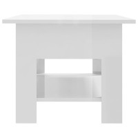 vidaXL Coffee Table High Gloss White 40.2