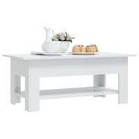 vidaXL Coffee Table High Gloss White 40.2