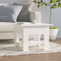 vidaXL Coffee Table High Gloss White 21.7