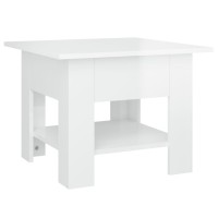 vidaXL Coffee Table High Gloss White 21.7