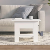 vidaXL Coffee Table High Gloss White 21.7