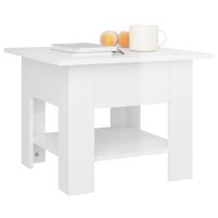 vidaXL Coffee Table High Gloss White 21.7