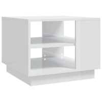 vidaXL Coffee Table High Gloss White 21.7