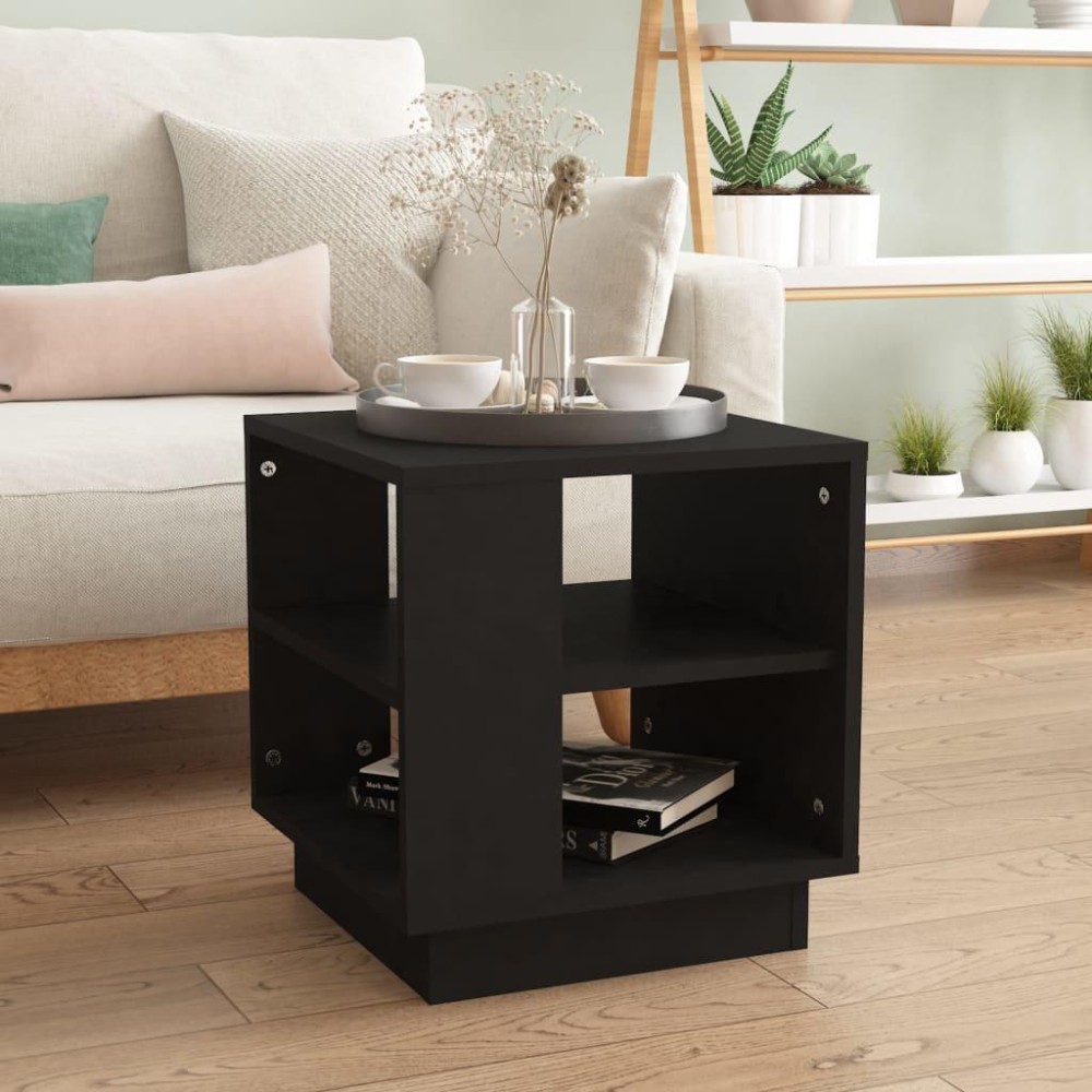 vidaXL Coffee Table Black 15.7