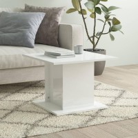 vidaXL Coffee Table High Gloss White 21.9