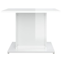 vidaXL Coffee Table High Gloss White 21.9