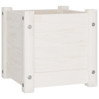 vidaXL Garden Planters 2 pcs White 12.2