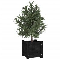 vidaXL Garden Planters 2 pcs Black 12.2