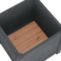 vidaXL Garden Planter Gray 15.7