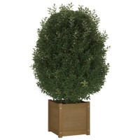 Vidaxl Garden Planter Honey Brown 15.7X15.7X15.7 Solid Wood Pine