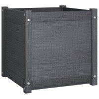 vidaXL Garden Planter Gray 19.7