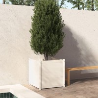 Vidaxl Garden Planter White 27.6X27.6X27.6 Solid Wood Pine