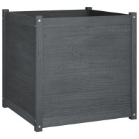 vidaXL Garden Planter Gray 27.6