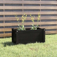 vidaXL Garden Planter Black 23.6