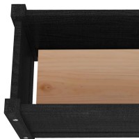 vidaXL Garden Planter Black 23.6