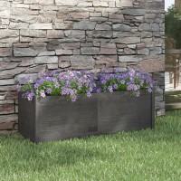 vidaXL Garden Planter Gray 59.1