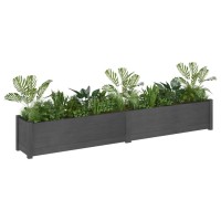 vidaXL Garden Planters 2 pcs Gray 78.7