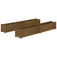 vidaXL Garden Planters 2 pcs Honey Brown 78.7