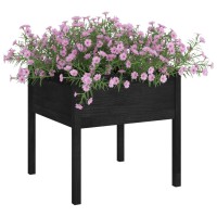 vidaXL Garden Planter Black 27.6