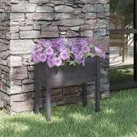 vidaXL Garden Planter Gray 27.6