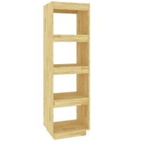 Vidaxl Book Cabinet/Room Divider 15.7X13.8X53.1 Solid Wood Pine