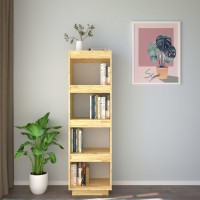 Vidaxl Book Cabinet/Room Divider 15.7X13.8X53.1 Solid Wood Pine