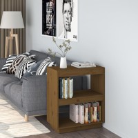Vidaxl Book Cabinet Honey Brown 23.6X13.8X28 Solid Wood Pine