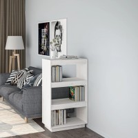 Vidaxl Book Cabinet/Room Divider White 23.6X13.8X40.6 Solid Wood Pine