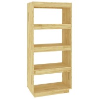 Vidaxl Book Cabinet/Room Divider 23.6X13.8X53.1 Solid Wood Pine