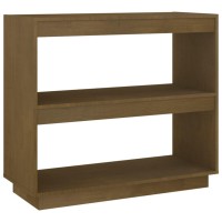 Vidaxl Book Cabinet Honey Brown 31.5X13.8X28 Solid Wood Pine