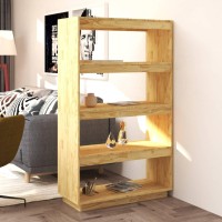 Vidaxl Book Cabinet/Room Divider 31.5X13.8X53.1 Solid Wood Pine
