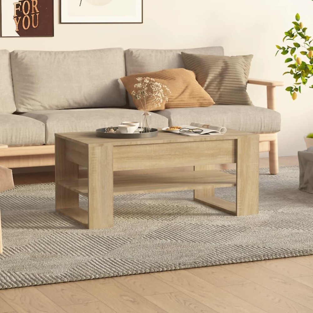 vidaXL Coffee Table Sonoma Oak 40.2