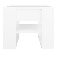 Vidaxl Coffee Table White 21.9X21.7X17.7 Engineered Wood
