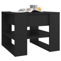 vidaXL Coffee Table Black 21.9