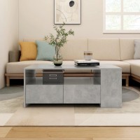 Vidaxl Coffee Table Concrete Gray 40.2X21.7X16.5 Engineered Wood