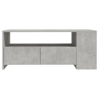 Vidaxl Coffee Table Concrete Gray 40.2X21.7X16.5 Engineered Wood